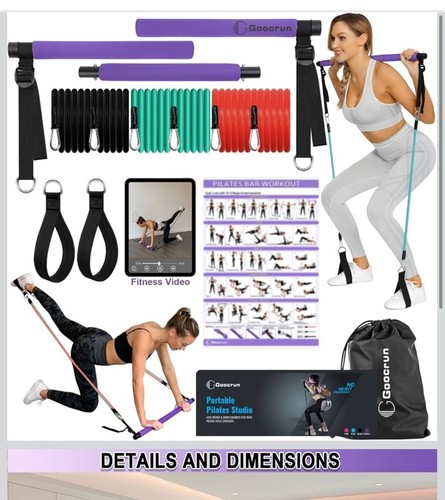 Portable pilates bar - portable, with