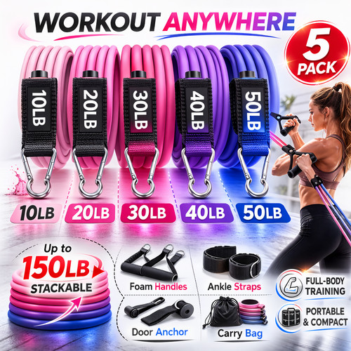 Resistance bands set - resistance,