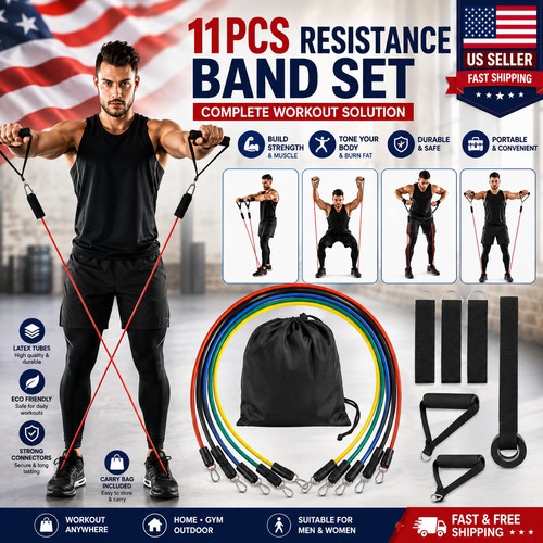Pcs resistance band set - 11,