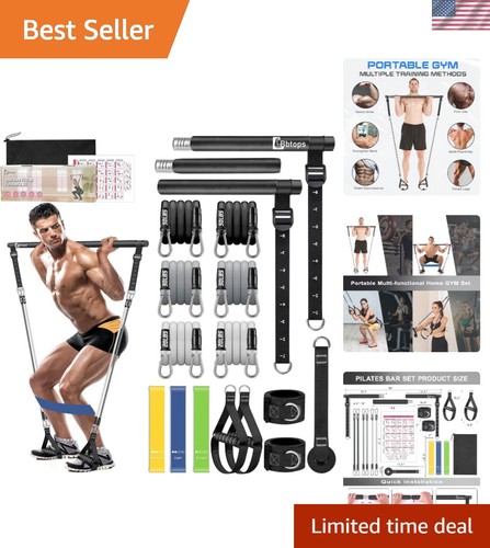 Pilates bar kit with - pilates,