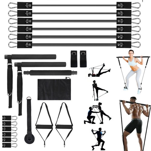 Portable pilates bar kit with - portable,